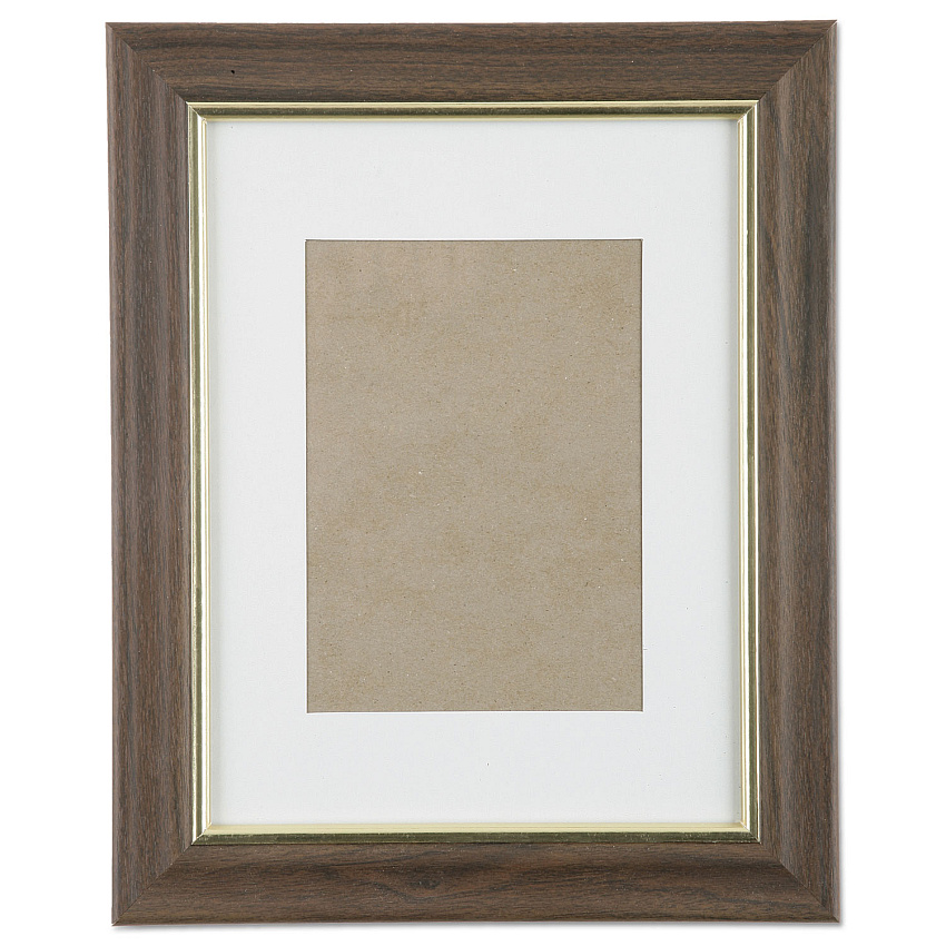 AbilityOne 7105000528698 SKILCRAFT Walnut Vinyl Frames, Certificate/Photo, 8 x 10, 12/Carton