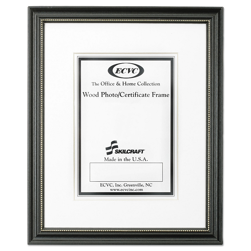 AbilityOne 7105014246489 SKILCRAFT Black Frames, Certificate/Photo, 10 x 14, 6/Carton