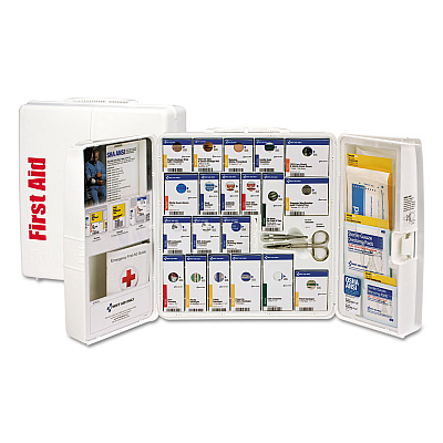 First Aid Only ANSI 2015 SmartCompliance General Business First Aid Station, 50 People, 202 Pieces, Plastic Case (90580021)