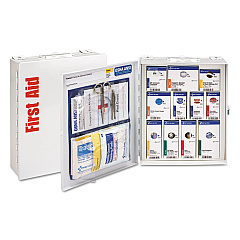 First Aid Only ANSI 2015 SmartCompliance General Business First Aid Station Class A, No Meds, 25 People, 94 Pieces, Metal Case (90578021)