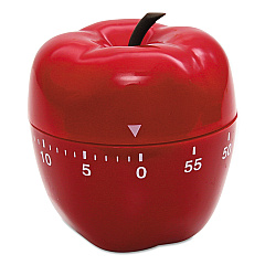 Baumgartens Shaped Timer, 4" dia., Red Apple (77042)