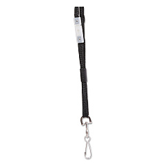 SICURIX Safety Breakaway Lanyard, Metal Hook Fastener, 36" Long, Black (65509)