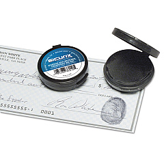 SICURIX Fingerprint Ink Pad, 1 1/2" Diameter, Black (38010)