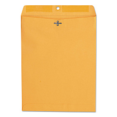Universal Kraft Clasp Envelope, 28 lb Bond Weight Paper, #97, Square Flap, Clasp/Gummed Closure, 10 x 13, Brown Kraft, 100/Box (UNV35267)