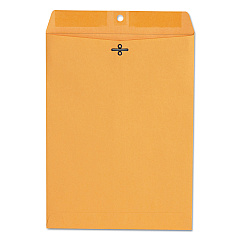 Universal Kraft Clasp Envelope, #90, Square Flap, Clasp/Gummed Closure, 9 x 12, Brown Kraft, 100/Box (UNV35264)