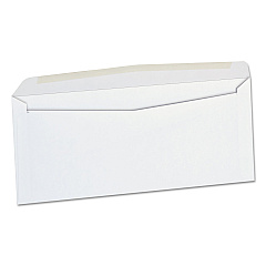 Universal Business Envelope, #10, Commercial Flap, Gummed Closure, 4.13 x 9.5, White, 500/Box (UNV36320)