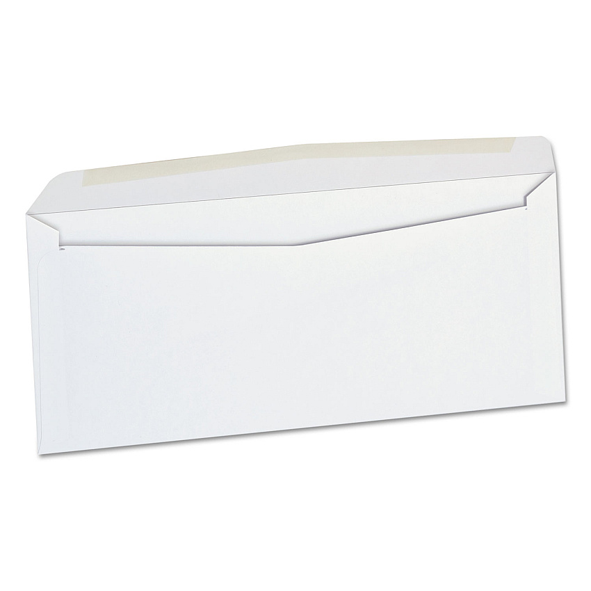 Universal Business Envelope, #10, Commercial Flap, Gummed Closure, 4.13 x 9.5, White, 500/Box (UNV36320)