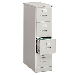 HON 310 Series Vertical File, 4 Letter-Size File Drawers, Light Gray, 15" x 26.5" x 52" (314PQ)