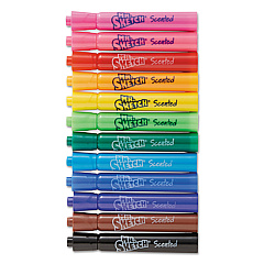Mr. Sketch Scented Watercolor Marker Classroom Set, Broad Chisel Tip, Assorted Colors, 192/Set (1905311)