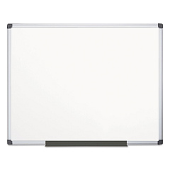 MasterVision Porcelain Value Dry Erase Board, 48 x 72, White, Aluminum Frame (CR1201170MV)