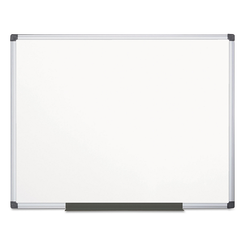 MasterVision Porcelain Value Dry Erase Board, 48 x 72, White, Aluminum Frame (CR1201170MV)