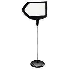 MasterVision Floor Stand Sign Holder, Arrow, 25x17 sign, 63" High, Black Frame (SIG01010101)