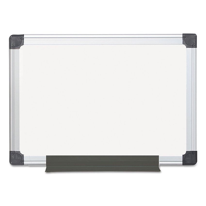 MasterVision Value Melamine Dry Erase Board, 18 x 24, White, Aluminum Frame (MA0212170MV)
