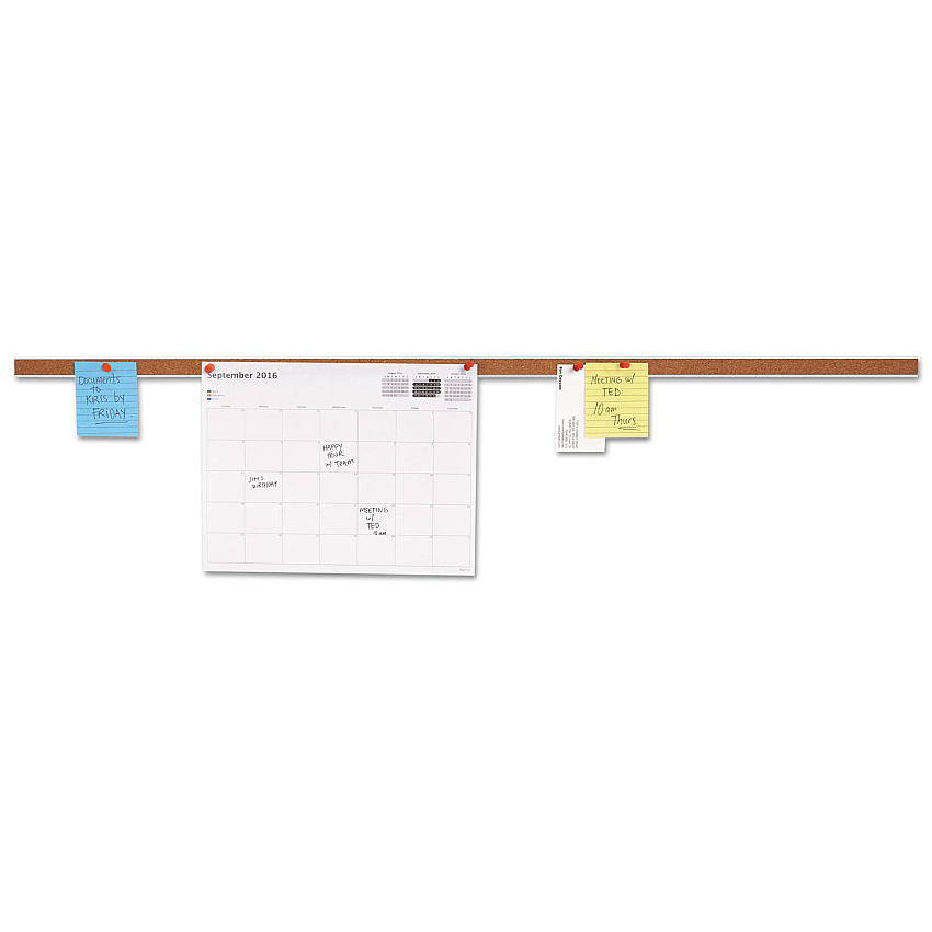 Universal Cork Bulletin Bar, Brown, 36 x 1 (UNV43436)