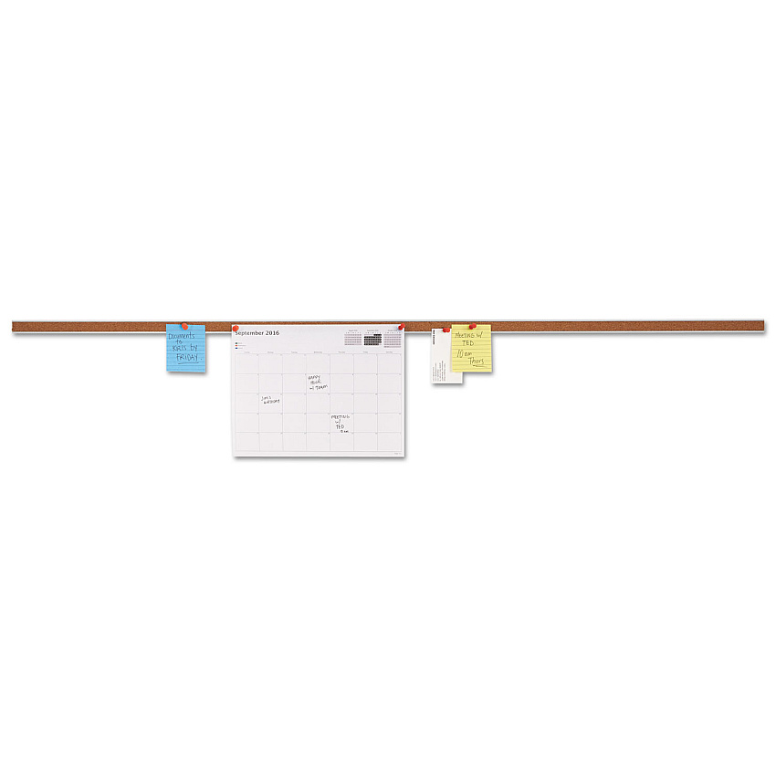 Universal Cork Bulletin Bar, Brown, 48 x 1 (UNV43448)