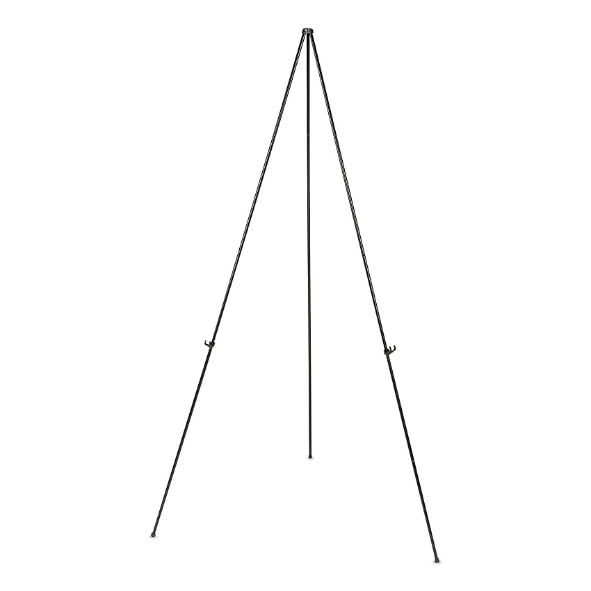 Universal Instant Setup Foldaway Easel, Adjusts 15" to 61" High, Steel, Black (UNV43029)