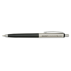 AbilityOne 7520016558004 SKILCRAFT Stainless Elite Mechanical Pencil, 0.5 mm, HB (#2.5), Black Lead, Black/Silver Barrel, 3/Pack