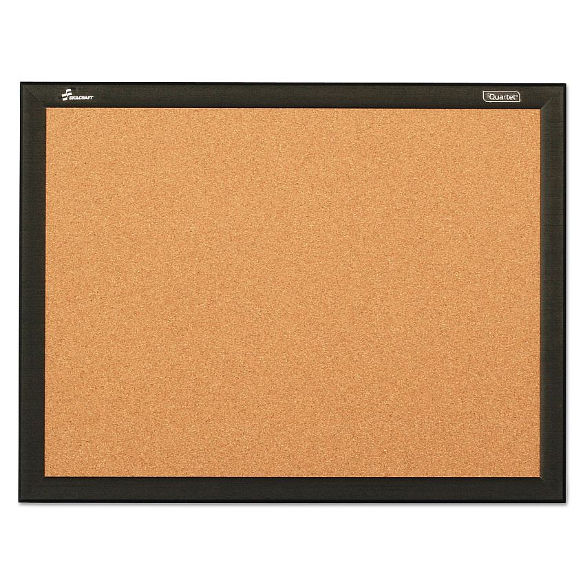 AbilityOne 7195016511298 SKILCRAFT Quartet Cork Board, 24 x 18, Aluminum Frame