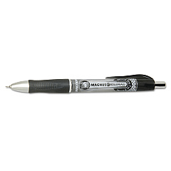 AbilityOne 7520016539298 SKILCRAFT Needle Point Roller Ball Pen, Retractable, Fine 0.7 mm, Black Ink, Gray/Black/White Barrel, Dozen