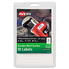 Avery 61521 Durable Permanent Multi-Surface ID Labels