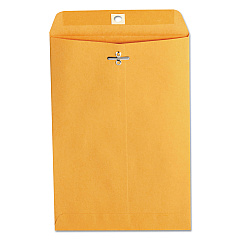 Universal Kraft Clasp Envelope, #63, Square Flap, Clasp/Gummed Closure, 6.5 x 9.5, Brown Kraft, 100/Box (UNV35261)