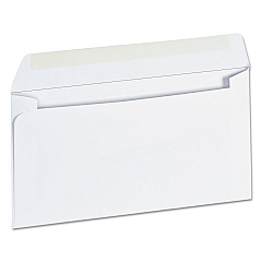 Universal Business Envelope, #6 3/4, Square Flap, Gummed Closure, 3.63 x 6.5, White, 500/Box (UNV35206)