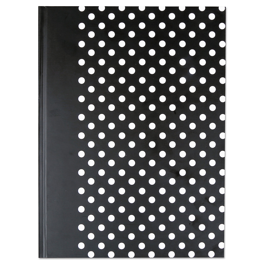 Universal Casebound Hardcover Notebook, 1 Subject, Wide/Legal Rule, Black/White Cover, 10.25 x 7.63, 150 Sheets (UNV66350)