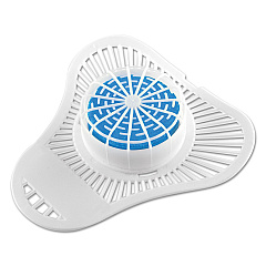 OdoBan Urinal Screen with Non-Para Deodorizer Block, Cherry Scent, White/Pink, 12/Carton (95896212)