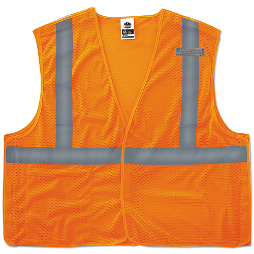 ergodyne GloWear 8215BA Type R Class 2 Econo Breakaway Mesh Vest, Large to X-Large, Orange (21065)
