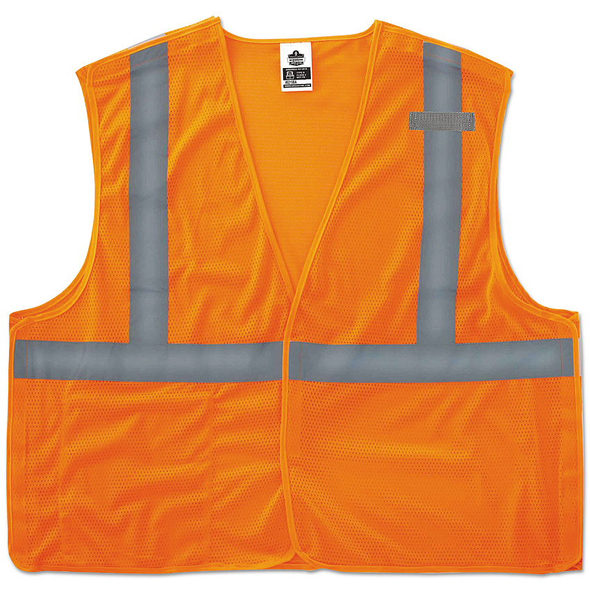 ergodyne GloWear 8215BA Type R Class 2 Econo Breakaway Mesh Vest, Large to X-Large, Orange (21065)