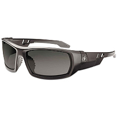 ergodyne Skullerz Odin Safety Glasses, Matte Black Frame/Smoke Lens, Nylon/Polycarb (50430)