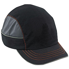ergodyne Skullerz 8950 Bump Cap Hat, Short Brim, Black (23340)