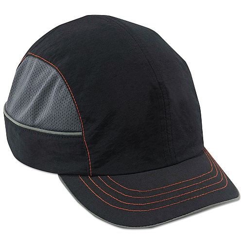 ergodyne Skullerz 8950 Bump Cap Hat, Short Brim, Black (23340)