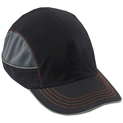 ergodyne Skullerz 8950 Bump Cap Hat, Long Brim, Black (23344)