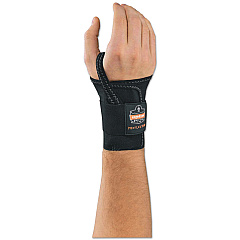 ergodyne ProFlex 4000 Wrist Support, Large (7-8"), Fits Left-Hand, Black (70016)