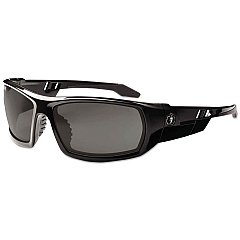 ergodyne Skullerz Odin Safety Glasses, Black Frame/Smoke Lens, Anti-Fog, Nylon/Polycarb (50033)