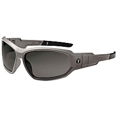 ergodyne Skullerz Loki Safety Glass/Goggle, Matte Gray Frame/Smoke Lns, Fenlon/Polycarb (56133)
