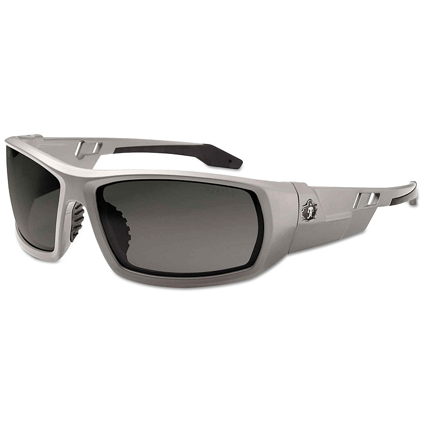 ergodyne Skullerz Odin Safety Glasses, Gray Frame/Smoke Lens, Anti-Fog, Nylon/Polycarb (50133)
