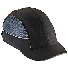 ergodyne Skullerz 8960 Bump Cap with LED Lighting, Short Brim, Black (23370)