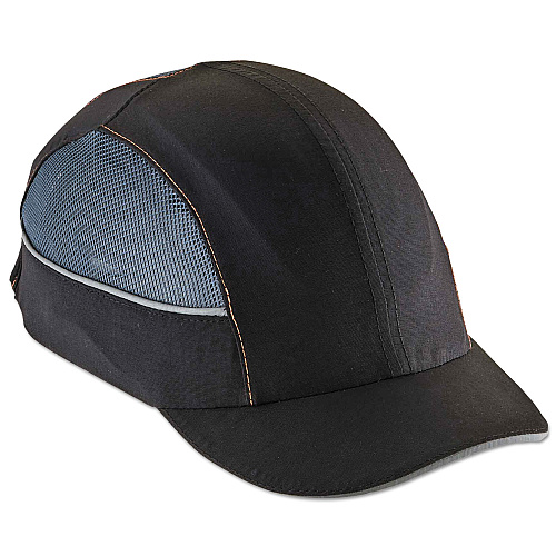 ergodyne Skullerz 8960 Bump Cap with LED Lighting, Long Brim, Navy (23375)