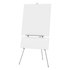 Quartet Aluminum Heavy-Duty Display Easel, 38" to 66" High, Aluminum, Silver (55E)