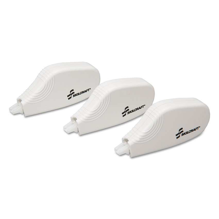 AbilityOne 7510015117933 SKILCRAFT Correction Tape, Non-Refillable Mini Dispenser, White