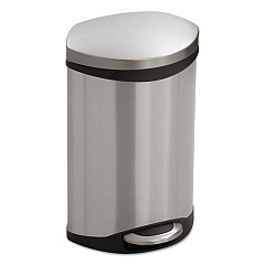 Safco Step-On Medical Receptacle, 3 gal, Stainless Steel (9901SS)