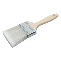 AbilityOne 8020015964245 SKILCRAFT Synthetic Filament Paint Brush, 0.56" Wide, Flat Profile, Hardwood Handle