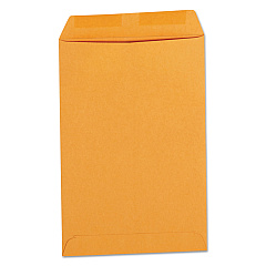 Universal Catalog Envelope, #1, Square Flap, Gummed Closure, 6 x 9, Brown Kraft, 500/Box (UNV40105)