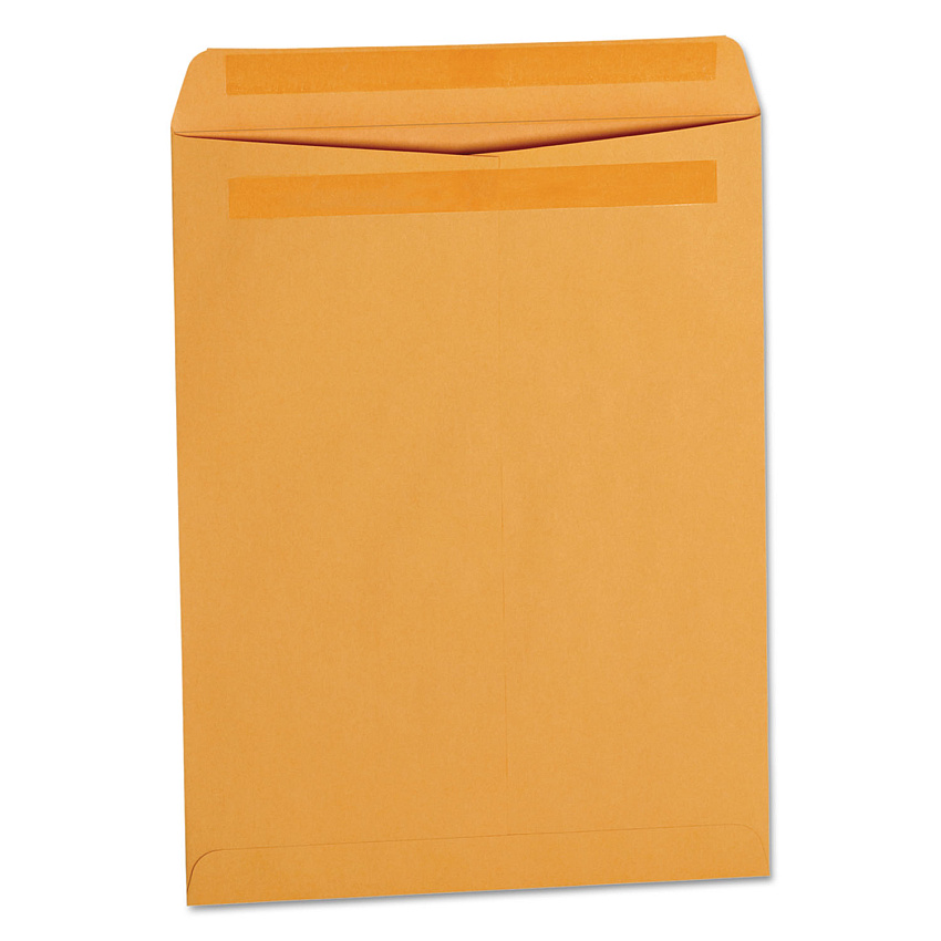 Universal Self-Stick Open-End Catalog Envelope, #13 1/2, Square Flap, Self-Adhesive Closure, 10 x 13, Brown Kraft, 250/Box (UNV35292)