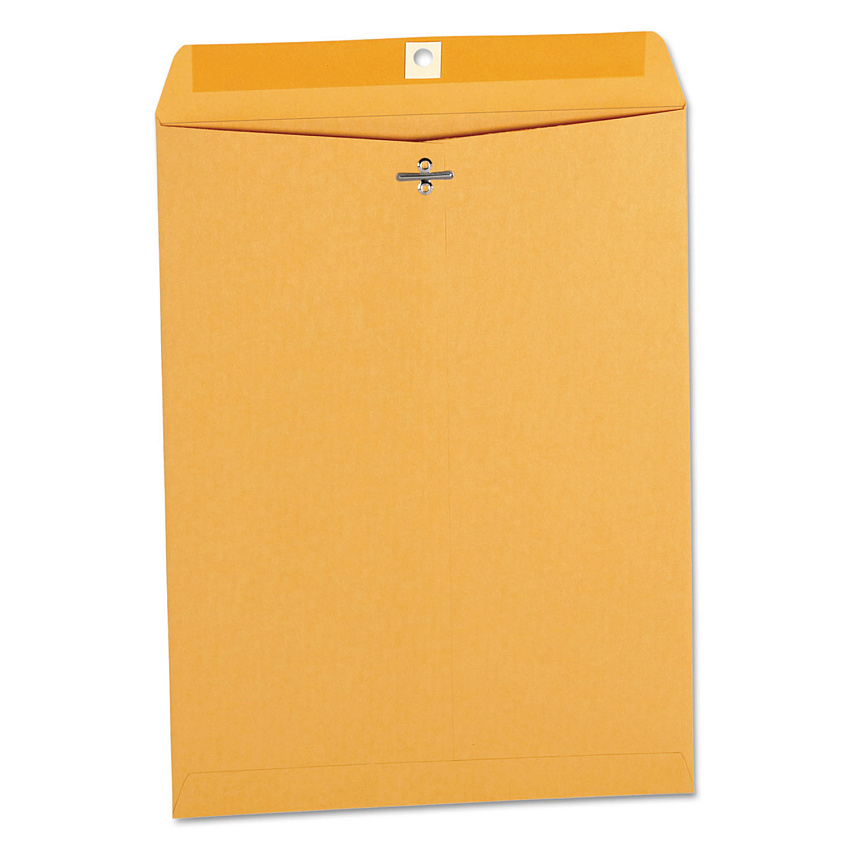Universal Kraft Clasp Envelope, #12 1/2, Square Flap, Clasp/Gummed Closure, 9.5 x 12.5, Brown Kraft, 100/Box (UNV42907)