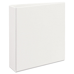 Avery Durable View Binder with DuraHinge and EZD Rings, 3 Rings, 2" Capacity, 11 x 8.5, White, (9501) (09501)