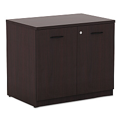 Alera Valencia Series Storage Cabinet, 34 1/8w x 22 7/8d x 29 1/2h, Mahogany (ALEVA613622MY)