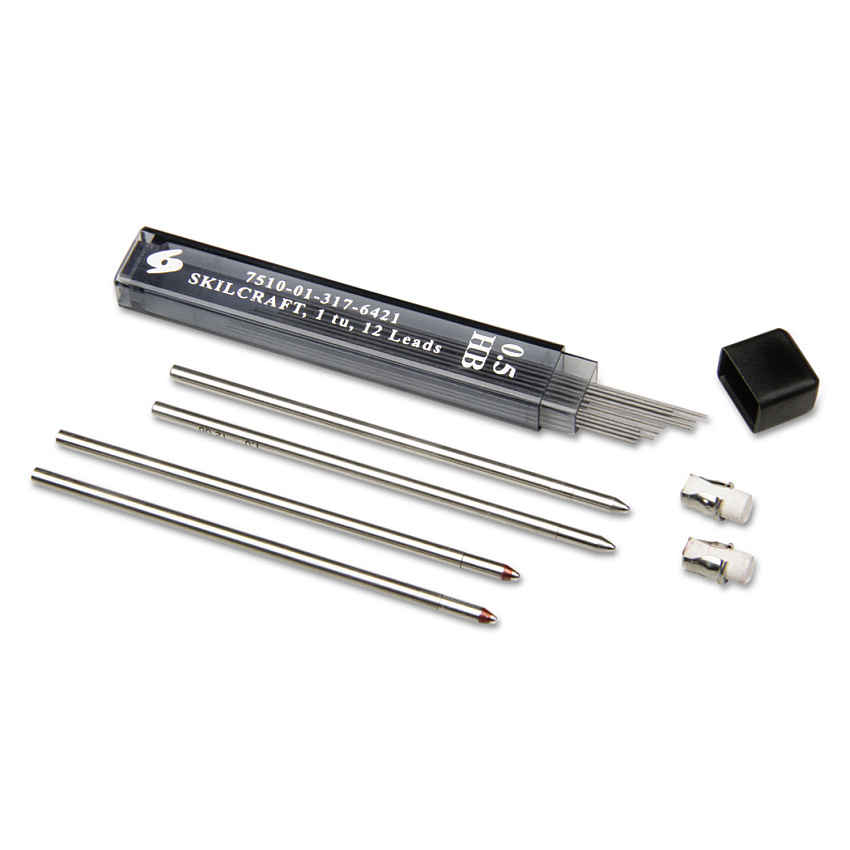 AbilityOne 7510015650621 SKILCRAFT B3 Aviator Pen Refill Kit, Medium Conical Tip, Assorted Ink